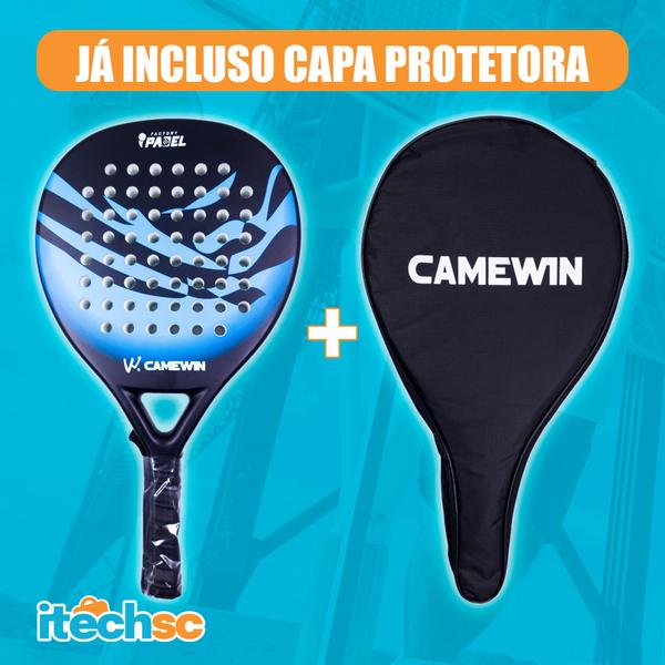 Imagem de Raquete Padle Original Camewin Fibra Carbono Paddle + Capa