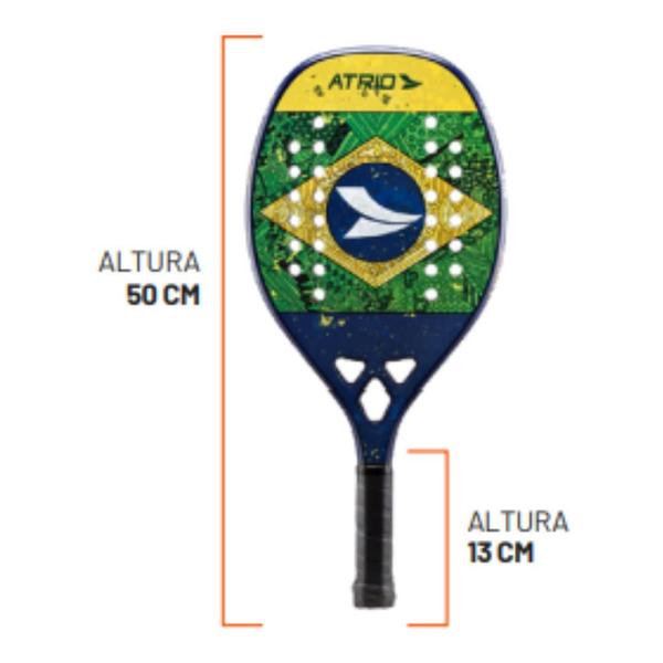 Imagem de Raquete Para Beach Tennis Carbon Brasil Atrio - Es449