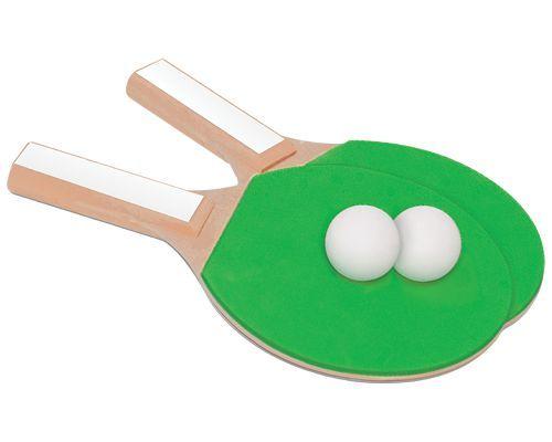 Imagem de Raquete ping pong par com 2 bolas ref.226 jungle brinq