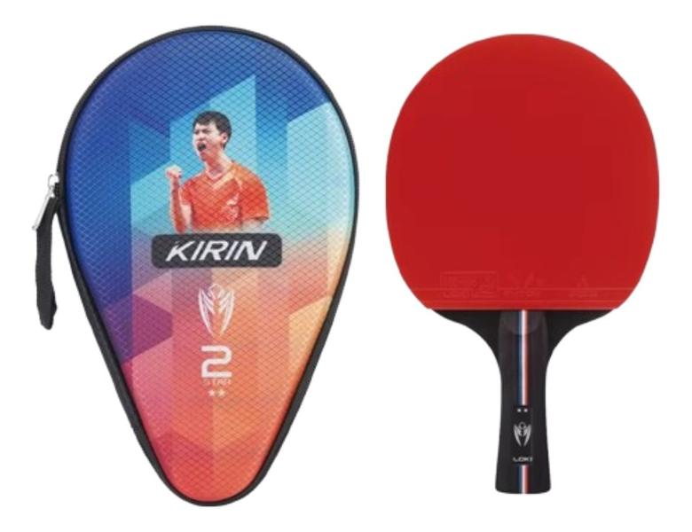 Imagem de Raquete Ping Pong Tenis de Mesa Classica 2 Estrelas Loki K2 Aprovado ITTF + Capa