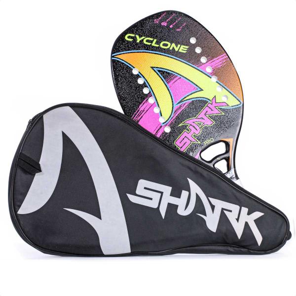 Imagem de Raquete Shark Beach Tennis Cyclone 2 Preto Pink e Verde - Unissex