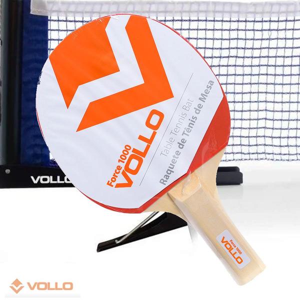 Imagem de Raquete Tenis de Mesa Ping Pong Emborrachada Force 100 Vollo