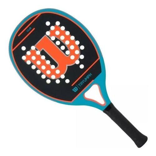 Imagem de Raquete Wilson Beach Tennis Matchpoint Fibra De Vidro Cor Laranja-claro