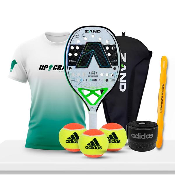 Imagem de Raquete zand z-bruxo white 2024 +kit e camisa exclusiva upgrade multisports uv