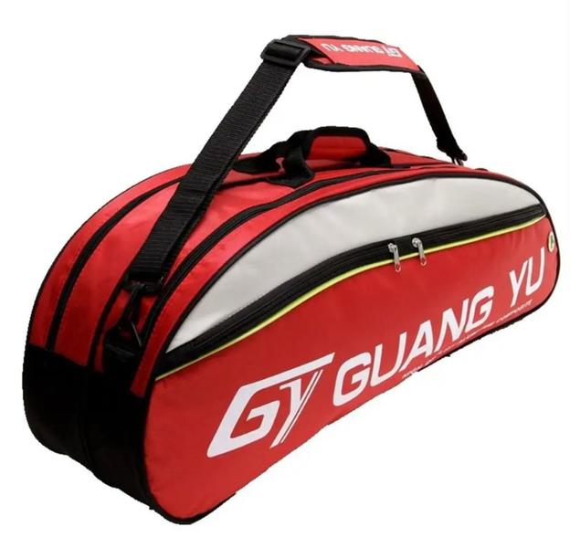 Imagem de Raqueteira/bolsa para 06 raquetes de Beach Tennis, Tennis, Badminton, Squash - Vermelha