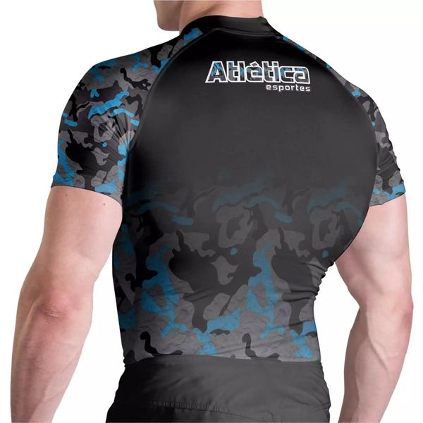 Imagem de Rash Guard Camuflada Black Mc Atlética Esportes