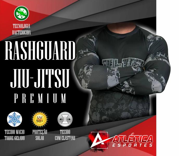 Imagem de Rash Guard Jiu Jitsu Skull ATL