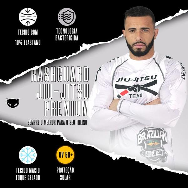 Imagem de Rash Guard Jiu-Jitsu Tecido Alta Qualidade Treino