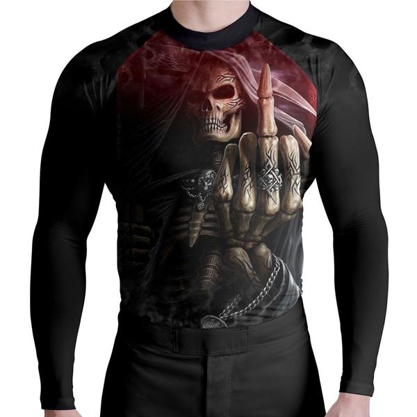 Imagem de Rash Guard Skull Ceifador Middle Finger