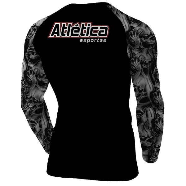 Imagem de Rash Guard Skull Red Masculina Atlética