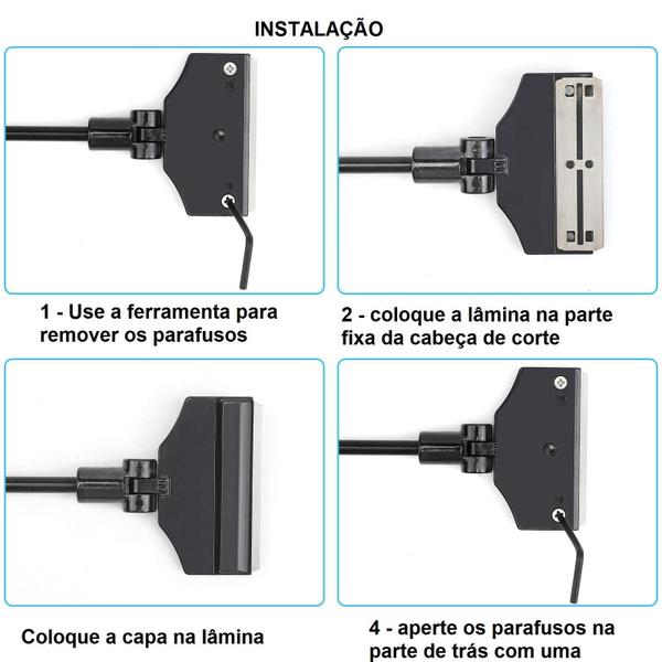 Imagem de Raspador De Algas Vidro Aquário Plantado E Marinho 35 Cm