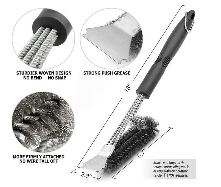 Imagem de Raspador de escova de grelha, acessórios de limpeza de churr