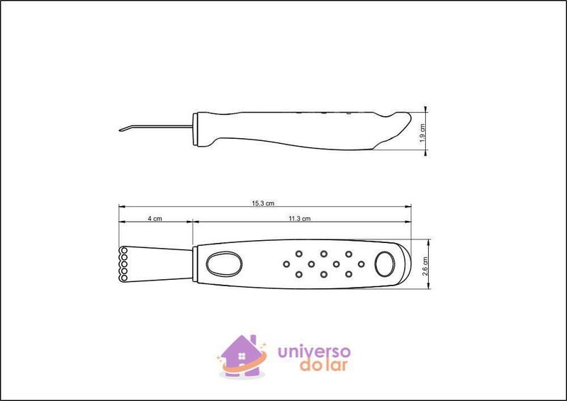 Imagem de Raspador para Limão Tramontina Utilitá em Aço Inox com Cabo de Polipropileno Branco