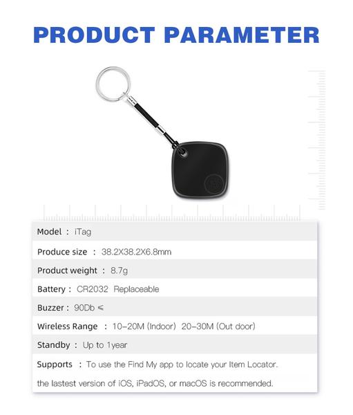 Imagem de Rastreador Bluetooth BETAM Key Finder com bateria substituível