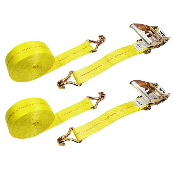 Imagem de Ratchet Strap Tie Down KJE, pacote com 2 x 27', 10000 libras, gancho J