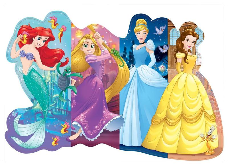 Imagem de Ravensburger Disney Princess Pretty Princesses Shaped Floor Puzzle 24 Piece Jigsaw Puzzle for Kids  Every Piece is Unique, Pieces Fit Together Perfectly, Model Number: 05453