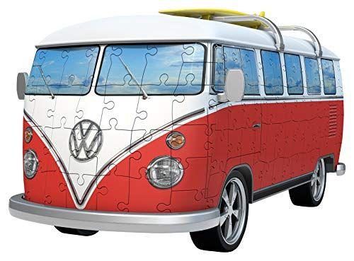 Imagem de Ravensburger Volkswagen T1 Campervan 162 Peça 3D Quebra-cabeça para crianças e adultos - Tecnologia de clique fácil significa que as peças se encaixam perfeitamente