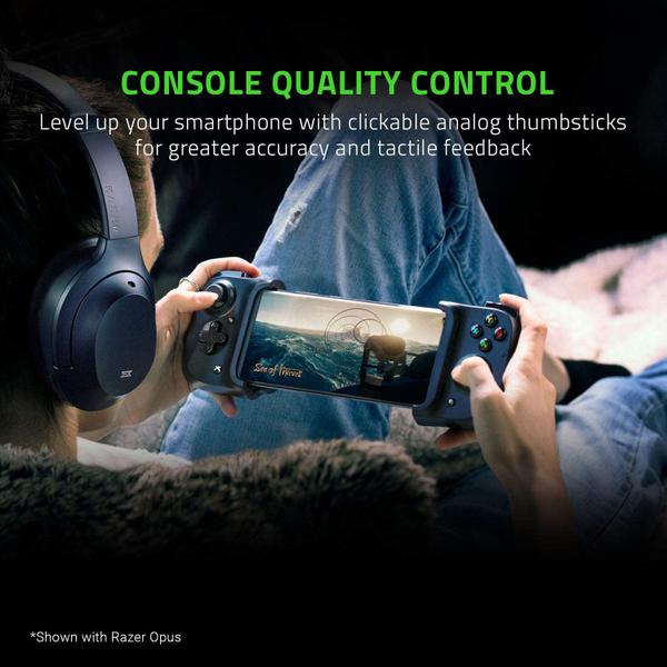 Imagem de Razer Kishi Controller p/ Android: Compatível c/ maioria dos smartphones Android USB-C - Jogos na nuvem - Carregamento Tipo-C - Analógicos nos polegares