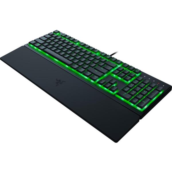 Imagem de Razer Ornata V3 X Gaming Keyboard: Teclas de baixo perfil - Interruptores de membrana silenciosos - Resistente a derrames - Iluminação Chroma RGB - Descanso ergonómico para os pulsos - Preto clássico