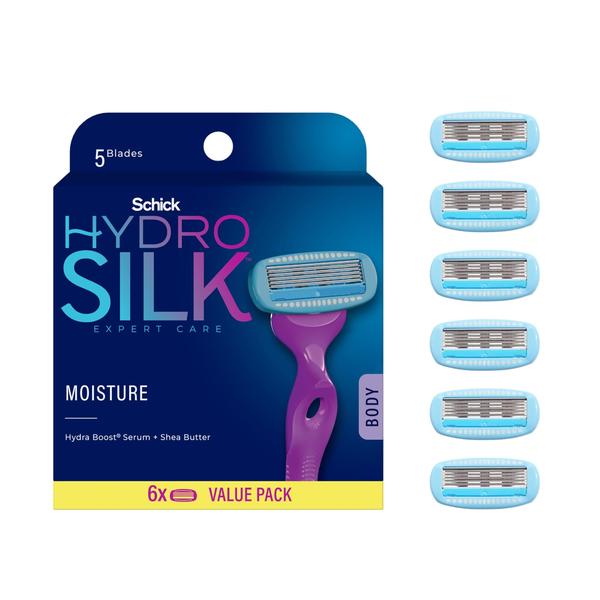 Imagem de Razor Blade reabastece Schick Hydro Silk Moisture 6 unidades para mulheres