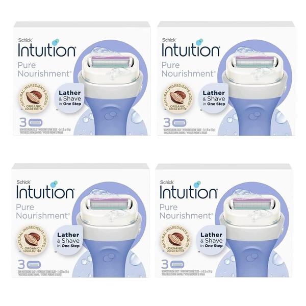 Imagem de Razor reabastece 12 cartuchos Schick Intuition Pure Nutrition