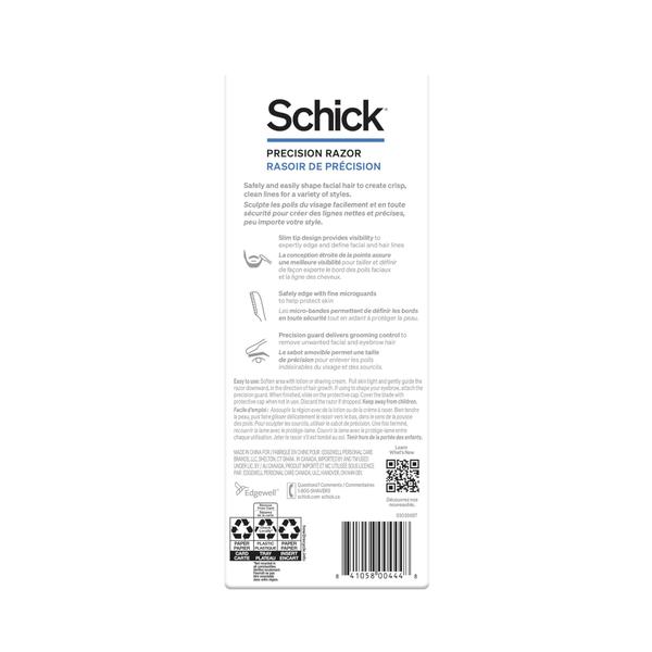 Imagem de Razor Schick Precision para homens, Edging, descartável, 3 unidades