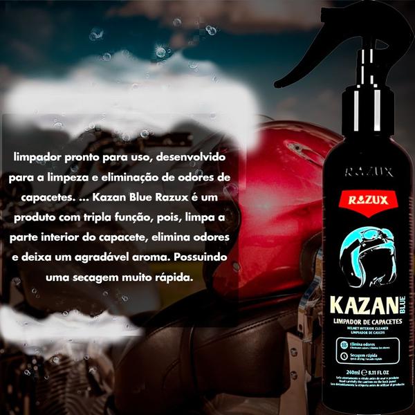 Imagem de Razux By Vonixx Kazan Blue 240ml Limpeza de Capacete Tira Odor