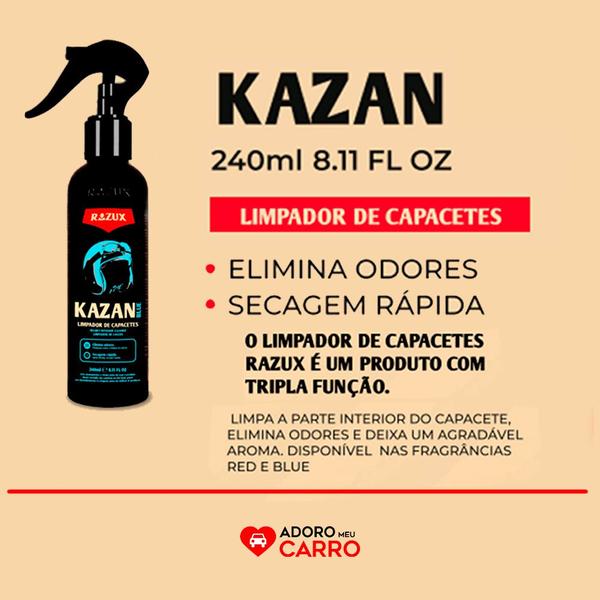 Imagem de Razux By Vonixx Kazan Blue 240ml Limpeza de Capacete Tira Odor