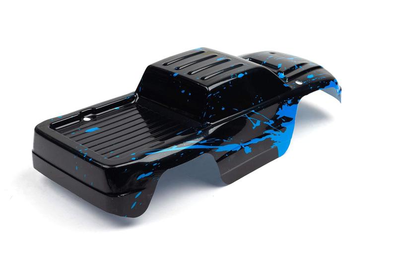 Imagem de RC Car Body SummitLink Muddy Blue Over Black para 1/10 Stampede