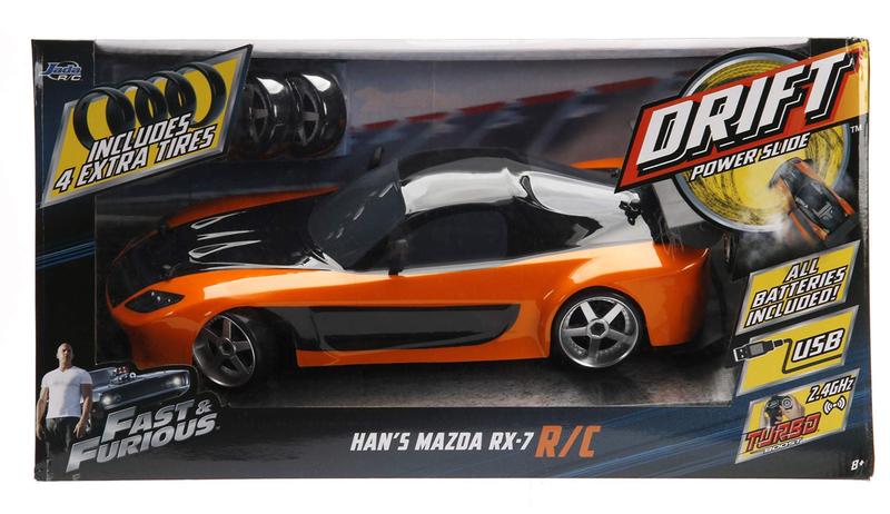 Imagem de RC Car Jada Toys Fast & Furious Han's Mazda RX-7 Drift 1:10