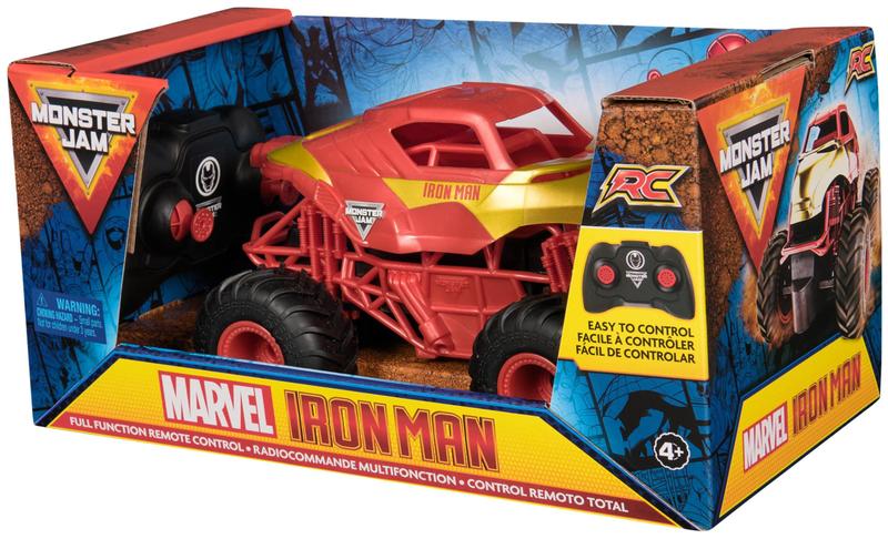 Imagem de RC Monster Truck Monster Jam Marvel Homem de Ferro em escala 1:24