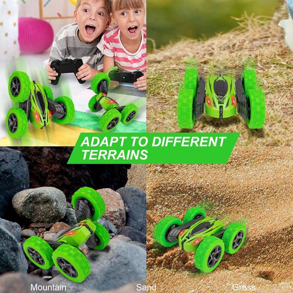 Imagem de RC Stunt Car Lumiparty High Speed Rock Crawler, pacote com 2 unidades para crianças