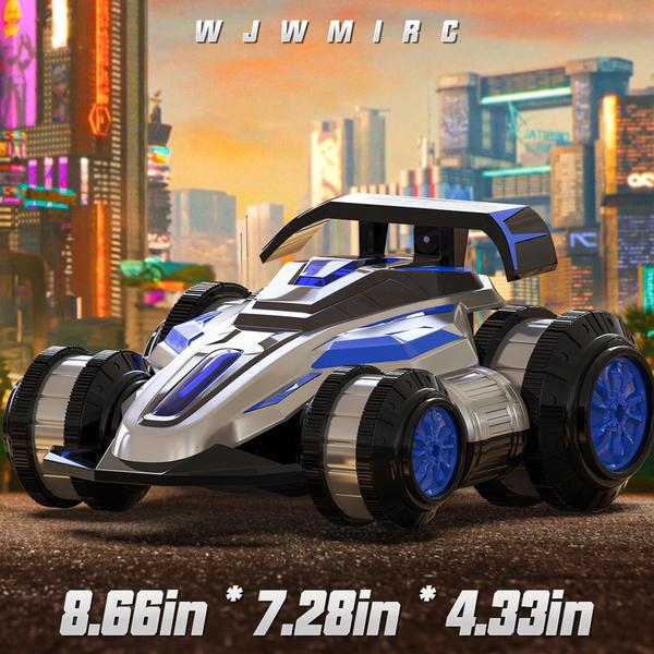 Imagem de RC Stunt Car WJWMIRC 1:14 4WD 360 girando com luzes Music Blue