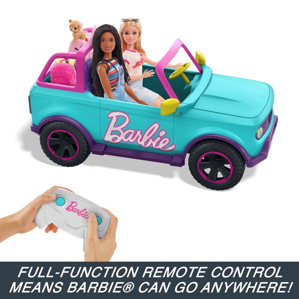 Imagem de RC SUV Hot Wheels Barbie com adesivos para 2 bonecas Barbie