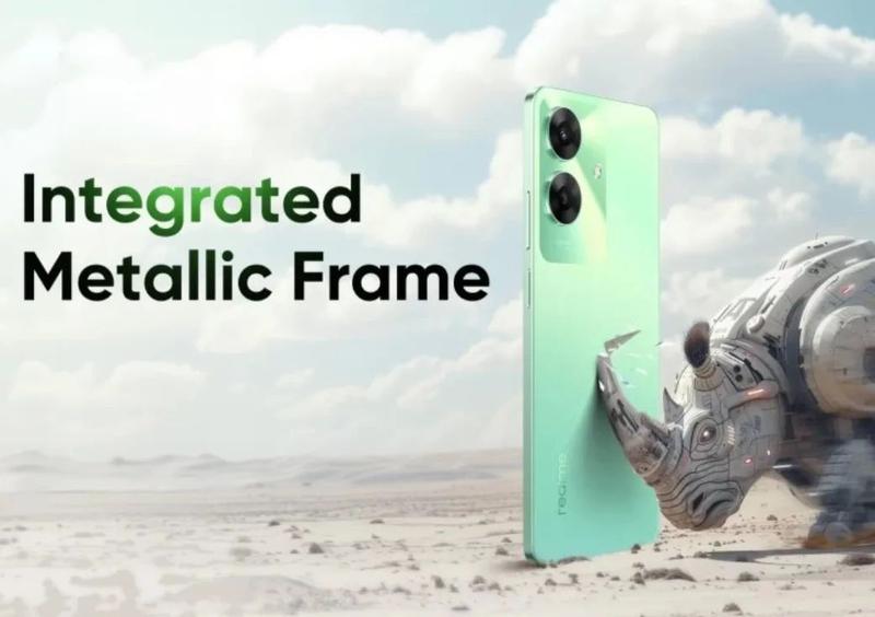 Imagem de Realme C61 128GB/256GB + 6GB RAM, Tela 6.74", Câmera 50MP, IP54, NFC  Smartphone Resistente 2024