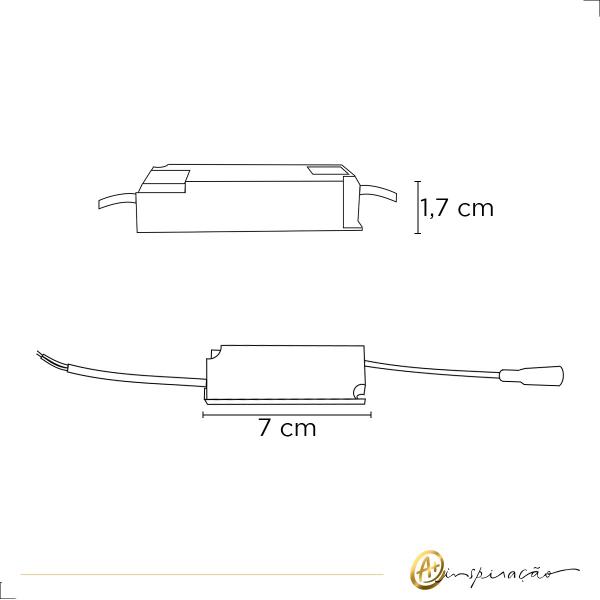 Imagem de Reator Driver LED 18-25W 300mA Bivolt