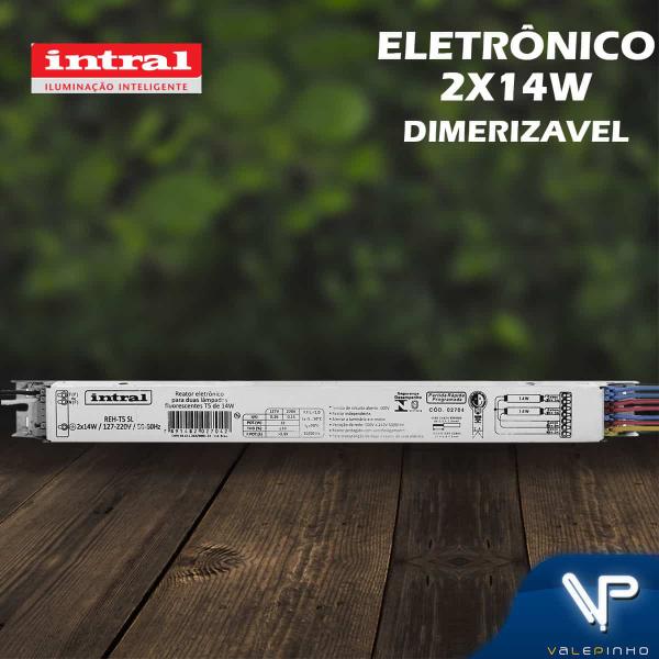 Imagem de Reator eletrônico intral p/lâmpada fluorescente 2x14w multitensão reh kit10