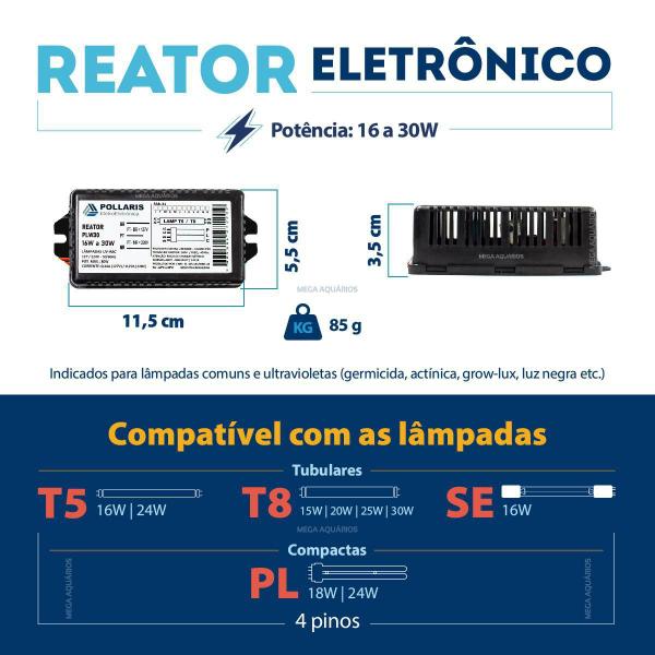 Imagem de Reator Eletrônico Lâmpada Ultravioleta Pl Compacta18W Pollar