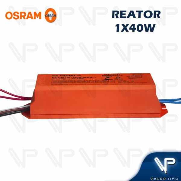 Imagem de REATOR ELETRÔNICO OSRAM P/LÂMPADA FLUORESCENTE 1x40WxBIV EZ-A