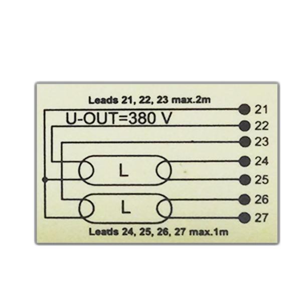 Imagem de REATOR ELETRÔNICO P/LÂMPADA FLUORESCENTE 2x28W 220V