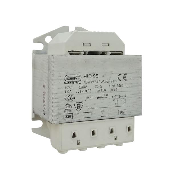 Imagem de Reator para lâmpada vapor sódio/metálico    70w 220v(uso interno)