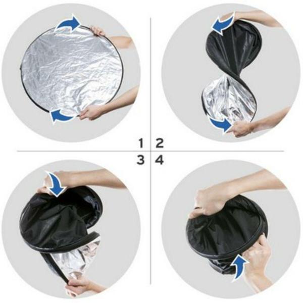 Rebatedor Refletor Luz Fotográfico 104cm 5 em 1 Dobrável com Bolsa 867 - Lorben Imagem de Rebatedor Refletor Luz Fotográfico 104cm 5 em 1 Dobrável com Bolsa 867 - Lorben