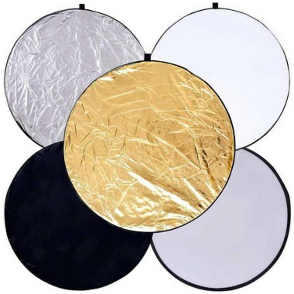 Rebatedor Refletor Luz Fotográfico 104cm 5 em 1 Dobrável com Bolsa 867 - Lorben Imagem de Rebatedor Refletor Luz Fotográfico 104cm 5 em 1 Dobrável com Bolsa 867 - Lorben