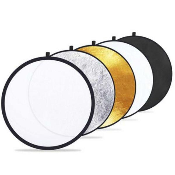 Imagem de Rebatedor Refletor Luz Fotográfico 104cm 5 em 1 Dobrável com Bolsa 867 - Lorben