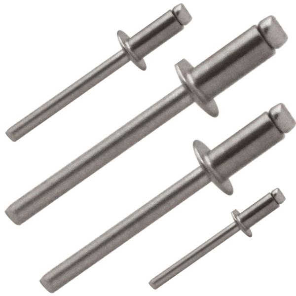 Imagem de Rebite Aço Inox 316 de Repuxo pop 304 A2  3.2x16  c/ 50peças