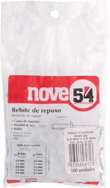 Imagem de Rebite de Repuxo em Alumínio 3,2 x 10,0mm 100pcs - Nove54