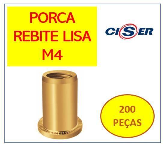 Imagem de Rebite Popnut M4 Porca Rebite Easy Clinch 200 Peças