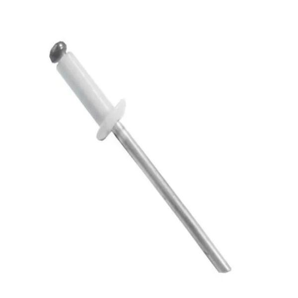 REBITE REPUXO 308 - 3,2x8 - ALUMINIO BRANCO - CAIXA 1000 PCS - New Fix Imagem de REBITE REPUXO 308 - 3,2x8 - ALUMINIO BRANCO - CAIXA 1000 PCS