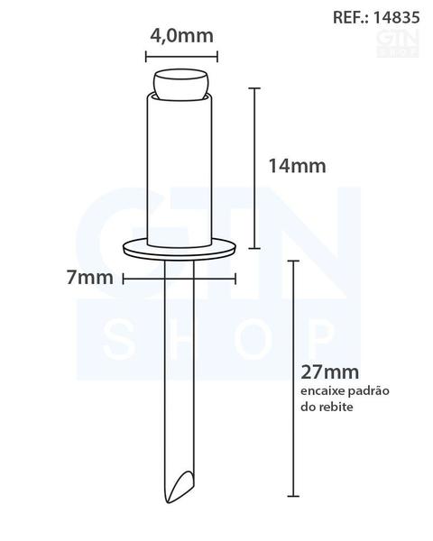 Imagem de Rebite Repuxo Aluminio STEIN Pacote