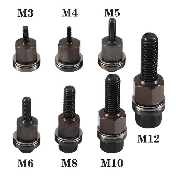 Imagem de Rebiteira Manual M3-M12 para Porcas - Ferramenta de Instalação Simples